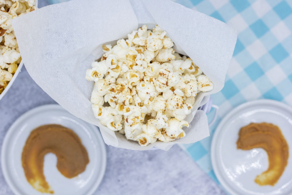 brown butter miso popcorn with miso smears