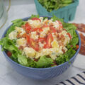 Big bowl of BLT potato salad