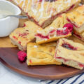 Raspberry jelly doughnut focaccia
