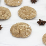 Spice cake crinkle cookies interspersed with star anise