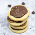 stack of 4 twix cookies piled high
