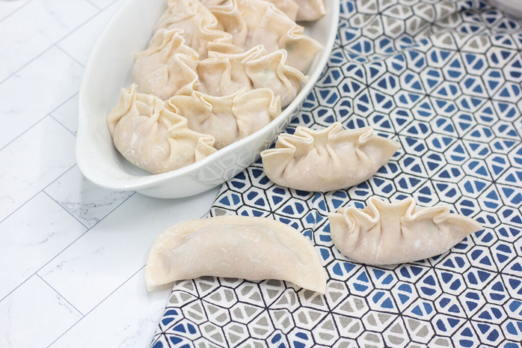 Folded pork dumplings