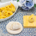 Pork wontons and dumplings;